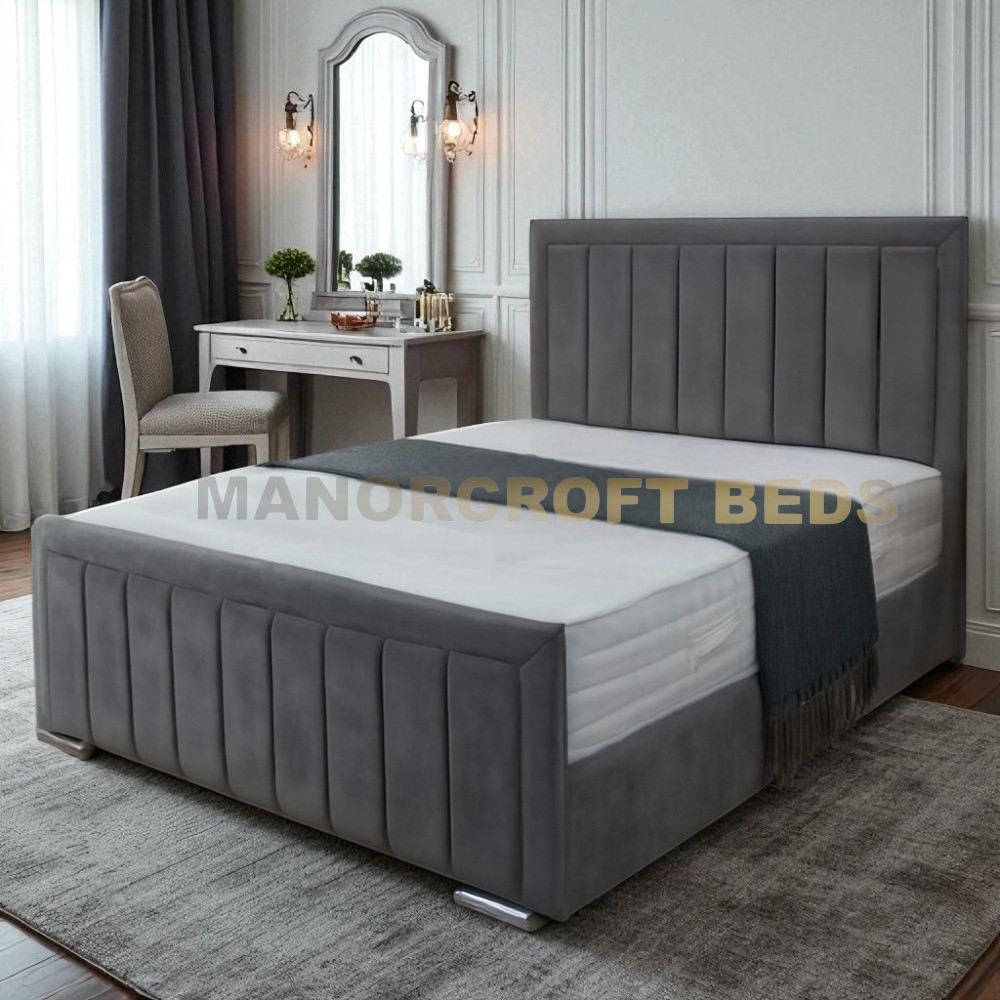 2025 Bumper Bar Panel Designer Bed Frame With Optional Ottoman Storage