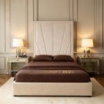 2026 Sunrise Luxury Bed Frame with Tall High Headboard – All Colours Available