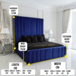 2026 Prince Platform Bed Frame with Built-In Storage