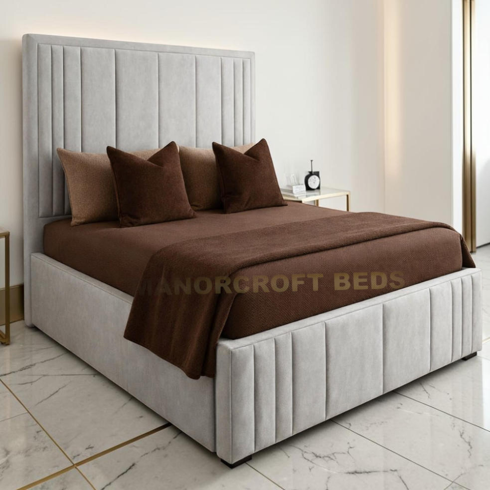 2026 Lined Down Frame – Premium Plush Bed Frame with Optional Ottoman