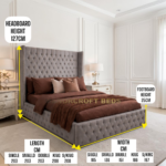 Tower Chesterfield Ottoman Storage Bed Frame – Luxury Upholstered