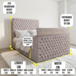 2026 Premium LED TV Bed Frame – Double, King & Super King Sizes
