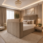 Premium Panel TV Bed Frame – Available in All UK Sizes & Colours