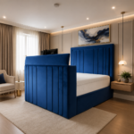 Premium Panel TV Bed Frame – Available in All UK Sizes & Colours